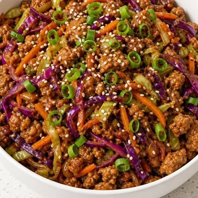 Ground Turkey Egg Roll In A Bowl