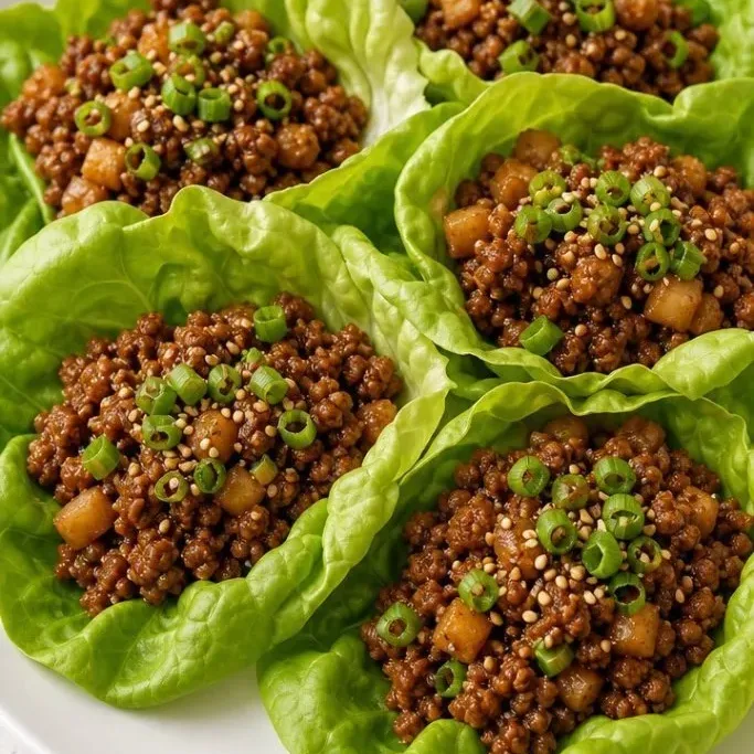 Ground Turkey Lettuce Wraps