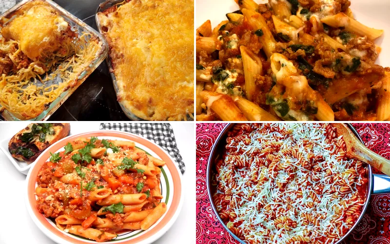 12 Turkey Pasta Dishes for Quick Weeknight Meals ground turkey pasta recipes featured