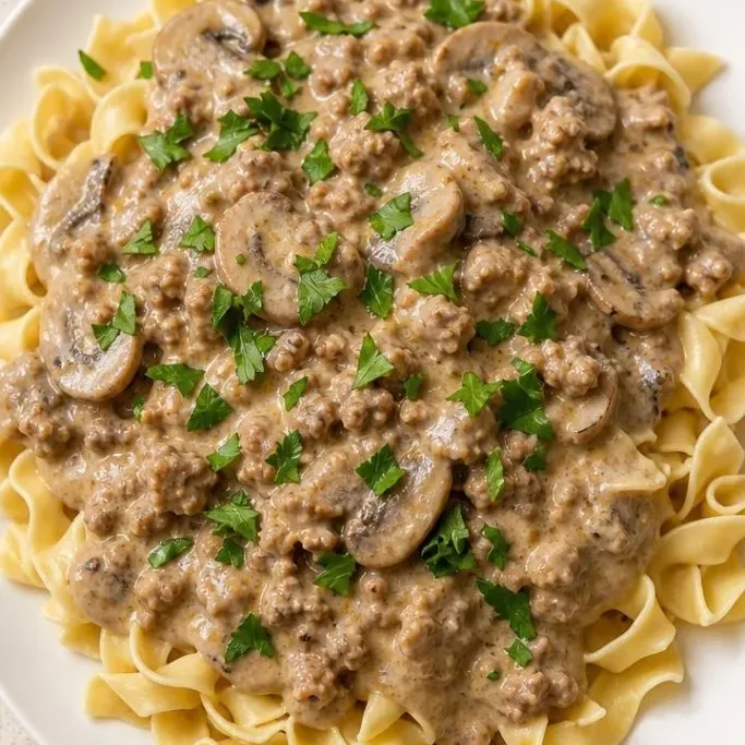 Ground Turkey Stroganoff