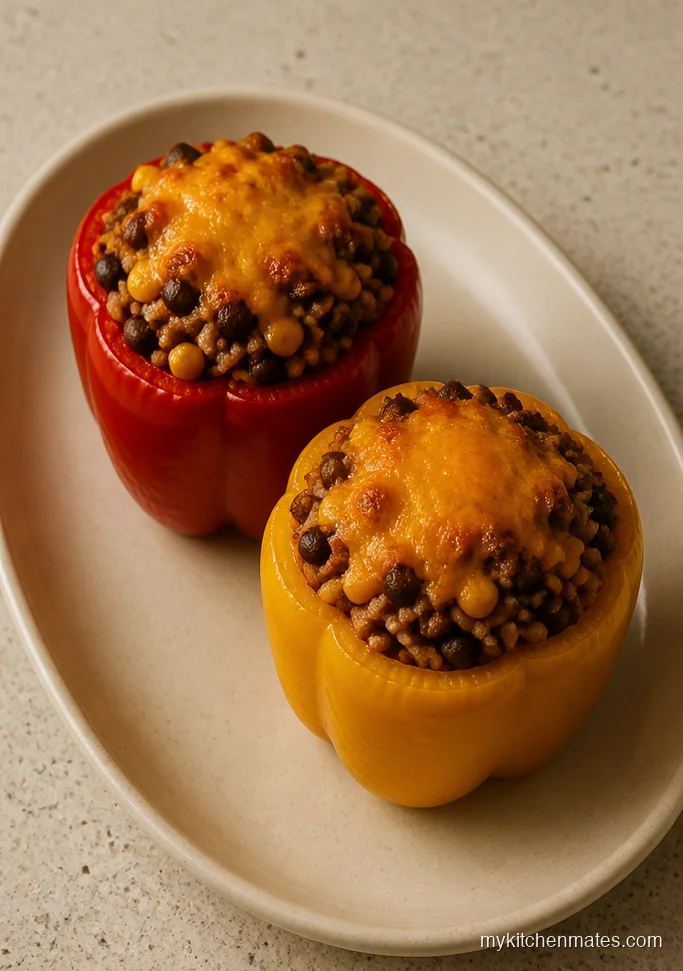 Ground Turkey Stuffed Peppers