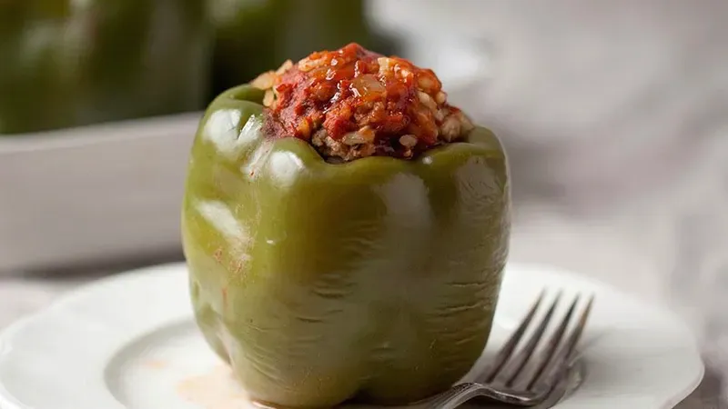 Ground Turkey Stuffed Peppers Food photo of Ground Turkey Stuffed Peppers