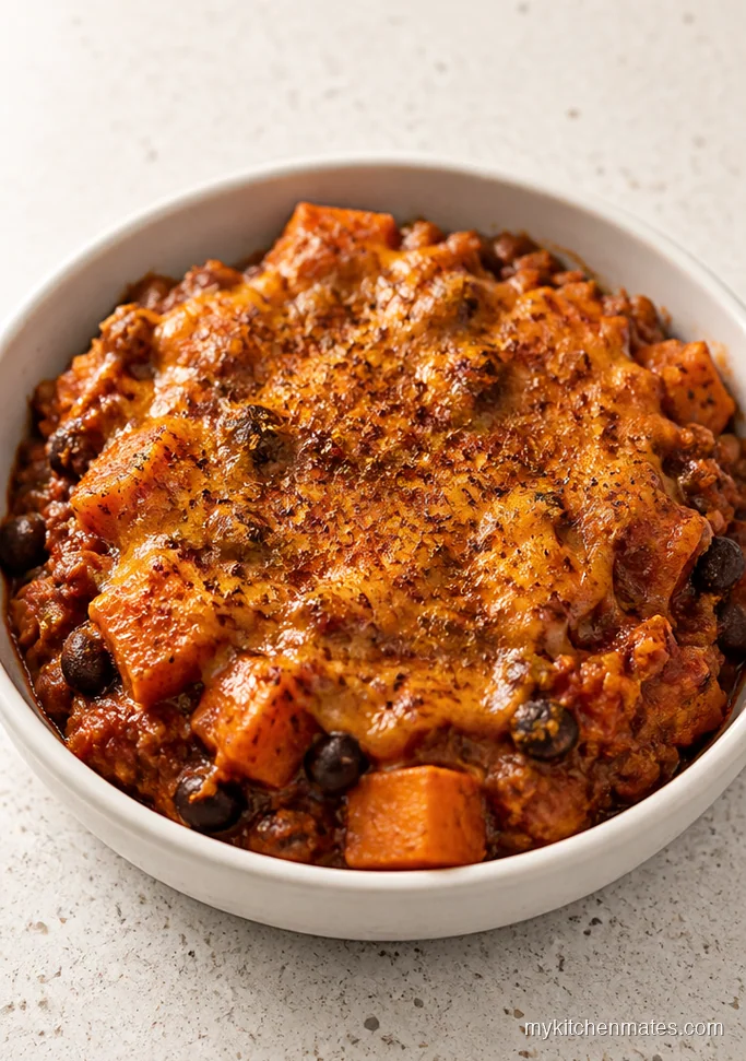Ground Turkey Sweet Potato Chili Casserole