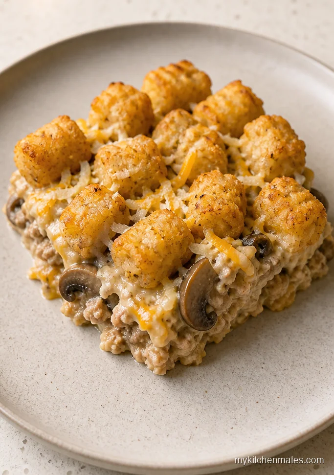 Ground Turkey Tater Tot Casserole
