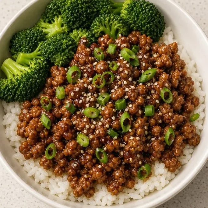 Ground Turkey Teriyaki Bowl