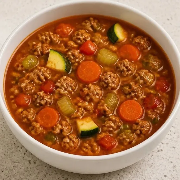 Hearty 30-Minute Ground Turkey Vegetable Soup Ground Turkey Vegetable Soup