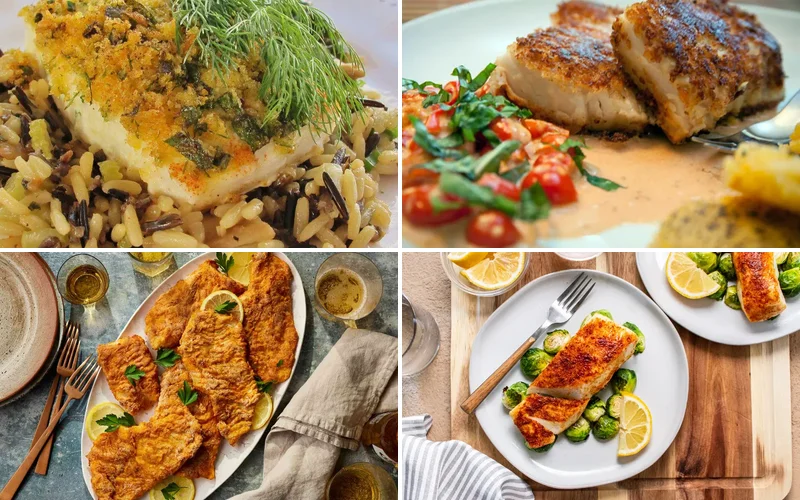 10 Crispy Air Fryer Halibut Recipes You’ll Love halibut-air-fryer-recipes collage