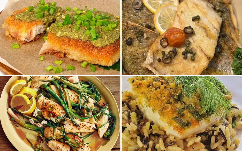 10 Best Baked Halibut Recipes That Actually Turn Out Perfect halibut-recipes-baked collage