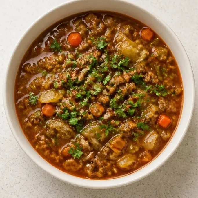 Hamburger Cabbage Soup