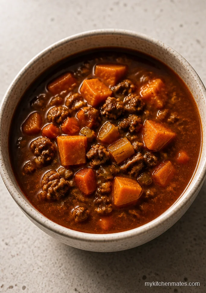 Hamburger Sweet Potato Soup
