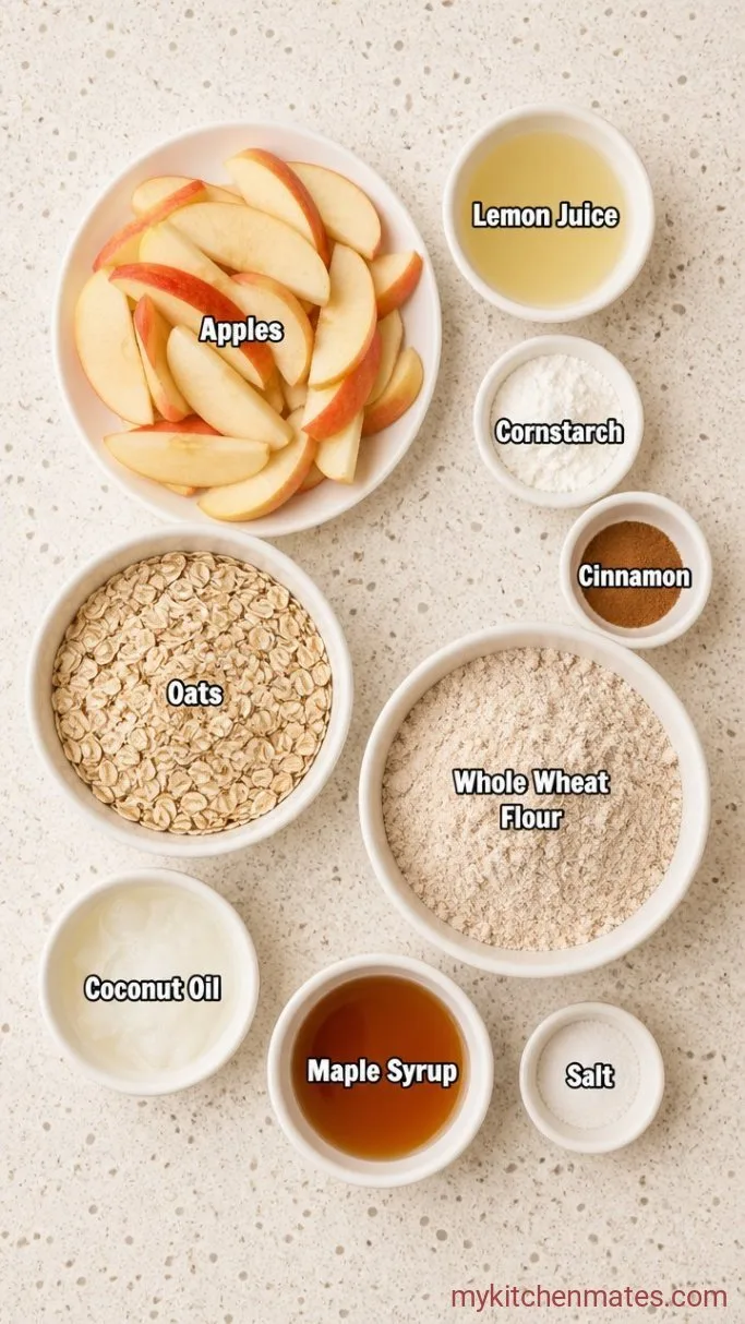 Healthy Apple Crisp Ingredients