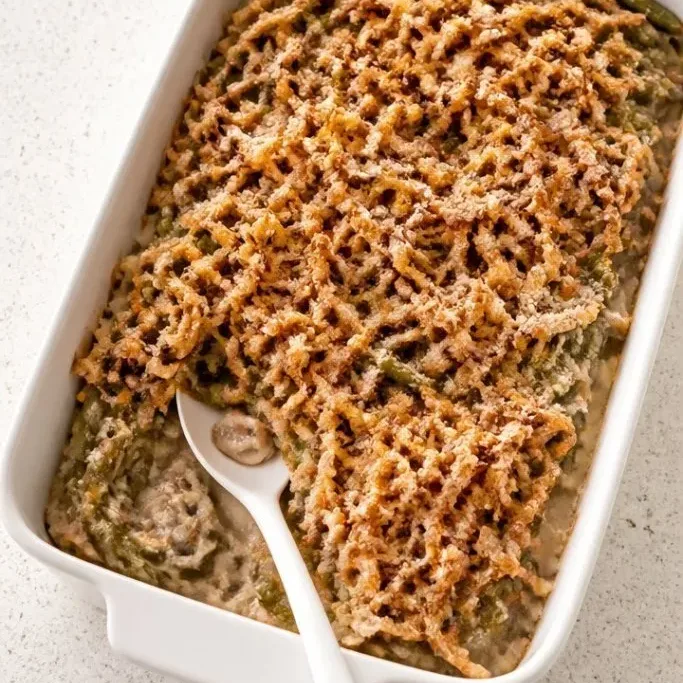 40-Minute Healthy Green Bean Casserole (No Canned Soup) healthy green bean casserole