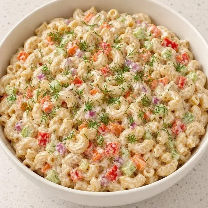 Creamy Healthy Macaroni Salad (with Greek Yogurt Dressing) Healthy Macaroni Salad