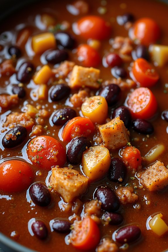 healthy turkey bean chili