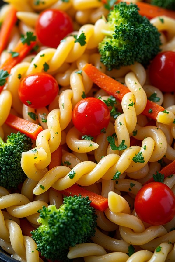 healthy vegetable pasta dish