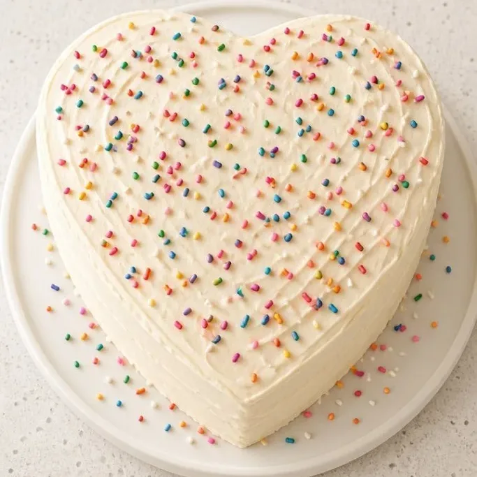 Heart Shaped Birthday Cake