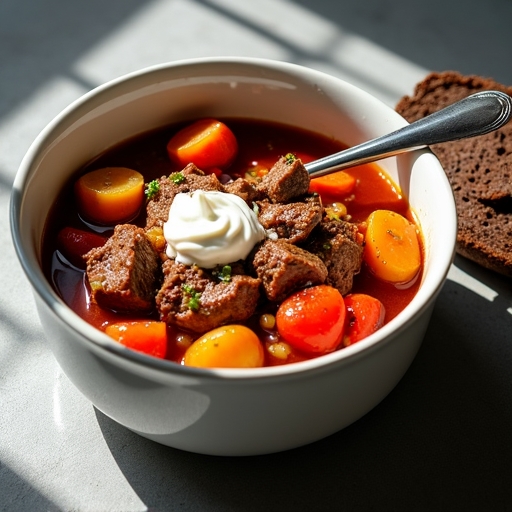 hearty paprika infused stew