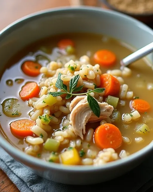 Herb-Roasted Chicken and Wild Rice Soup