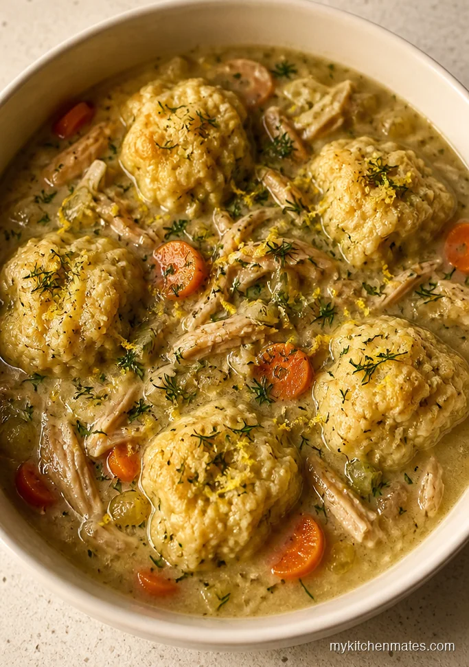Herbed Bisquick Chicken and Dumplings