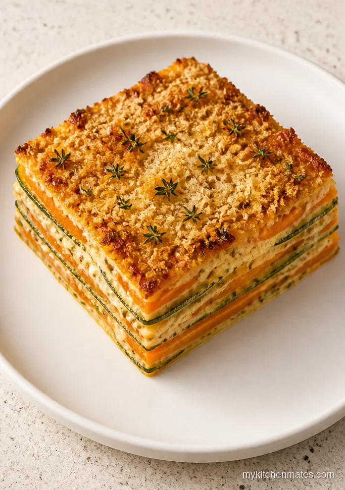 Herbed Sweet Potato Zucchini Gratin