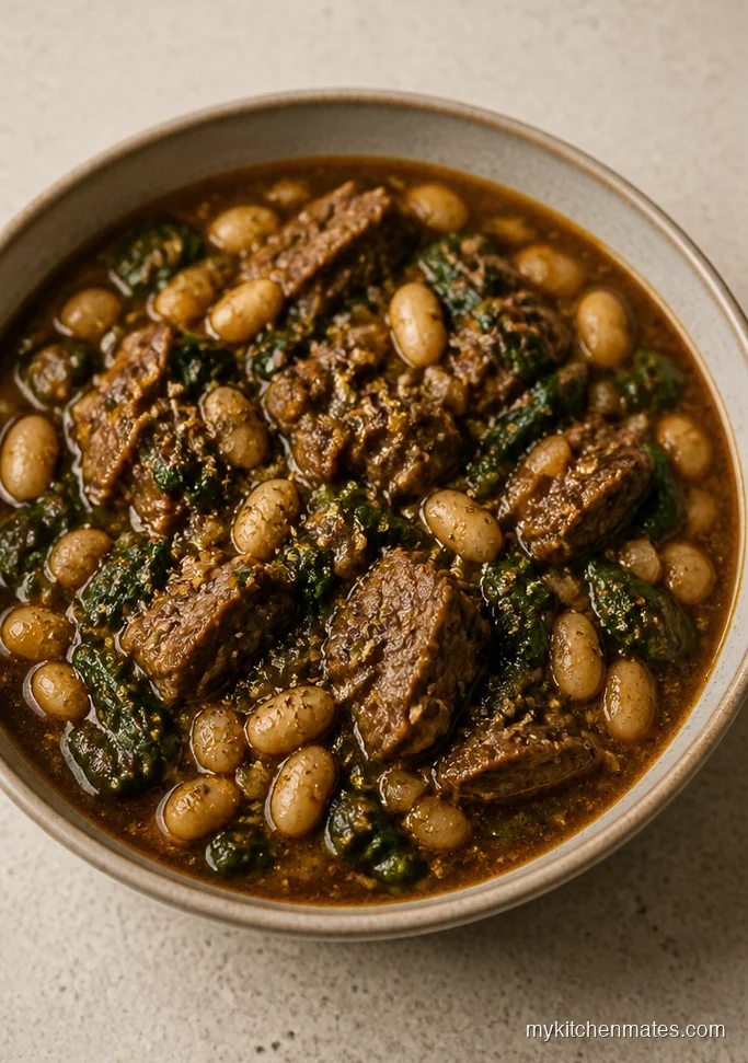 10 Slow Cooker Lamb Stew Recipes for Cozy Weeknights Herby Lamb Stew with White Beans and Spinach