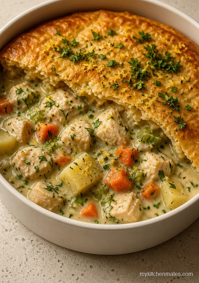 11 Chicken Pot Pie Crockpot Recipes That Keep Dinner Simple Herby Lemon Chicken Pot Pie