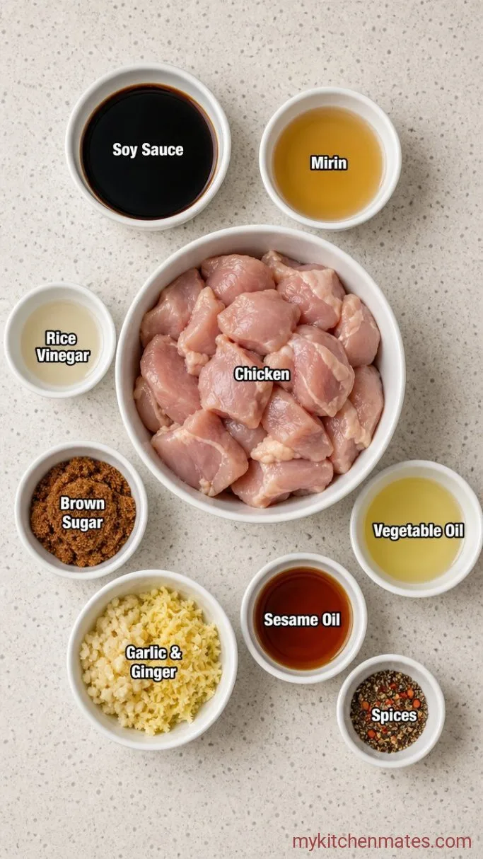 Quick Hibachi Chicken Marinade for Juicy, Charred Chicken Ingredients