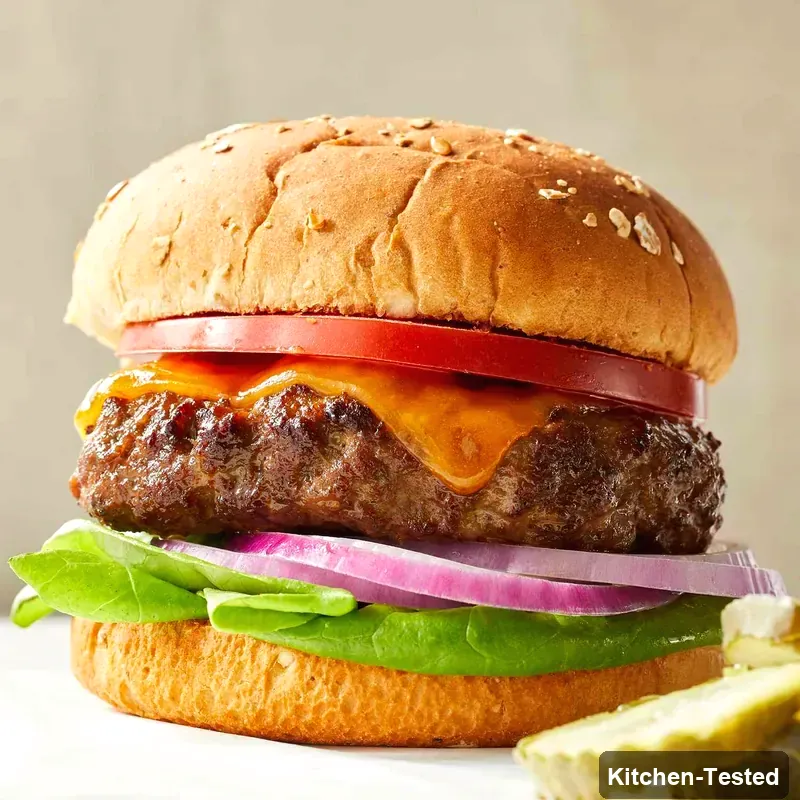 High-Protein Air-Fryer Burgers high protein air fryer burgers