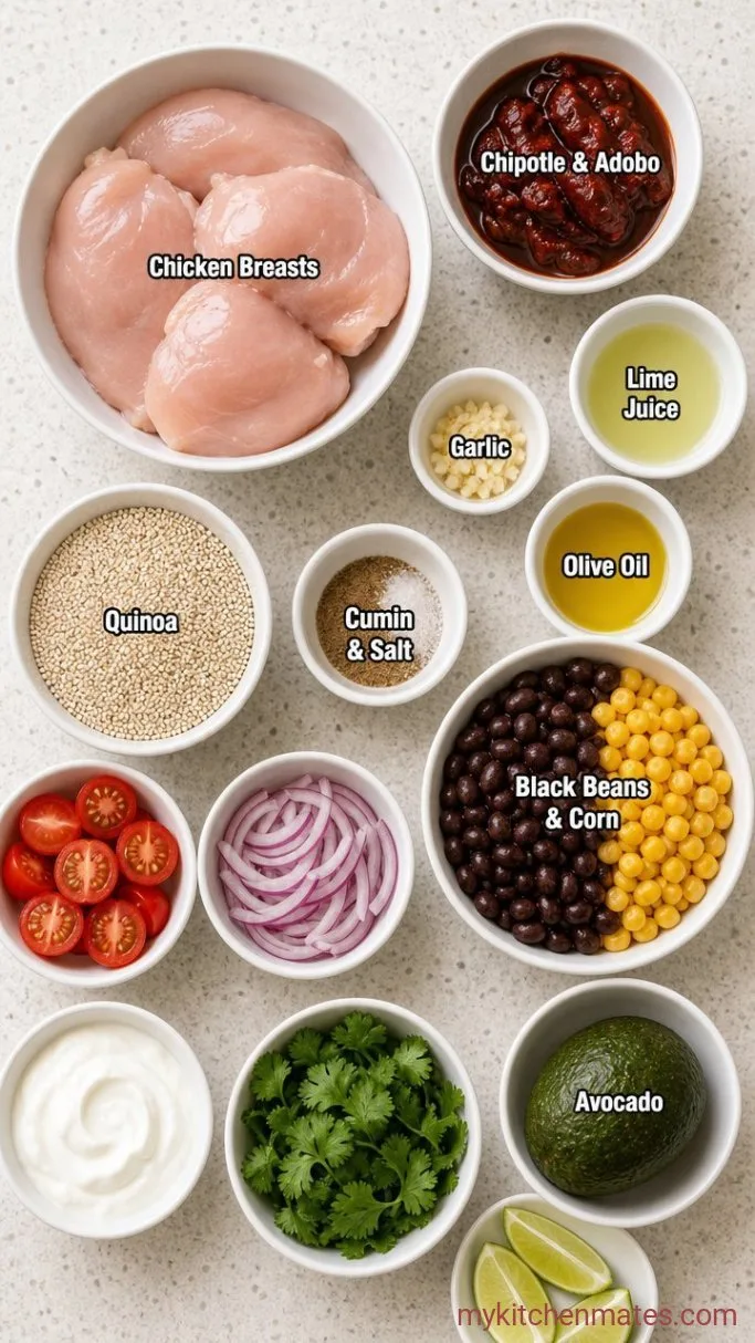 High-Protein Chipotle Chicken Bowl Ingredients