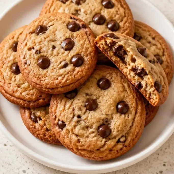 6-Ingredient High Protein Chocolate Chip Cookies High Protein Chocolate Chip Cookies
