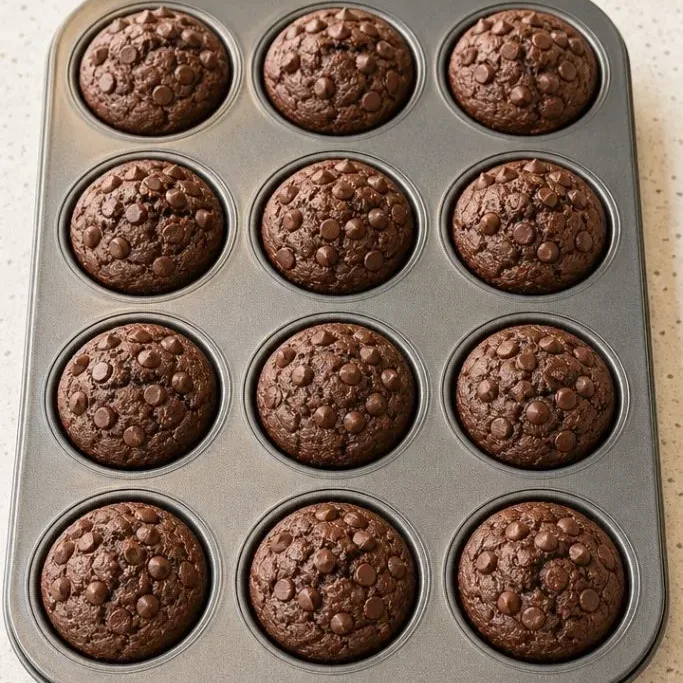 Fudgy High Protein Chocolate Muffins (Ready in 30 Minutes) High Protein Chocolate Muffins