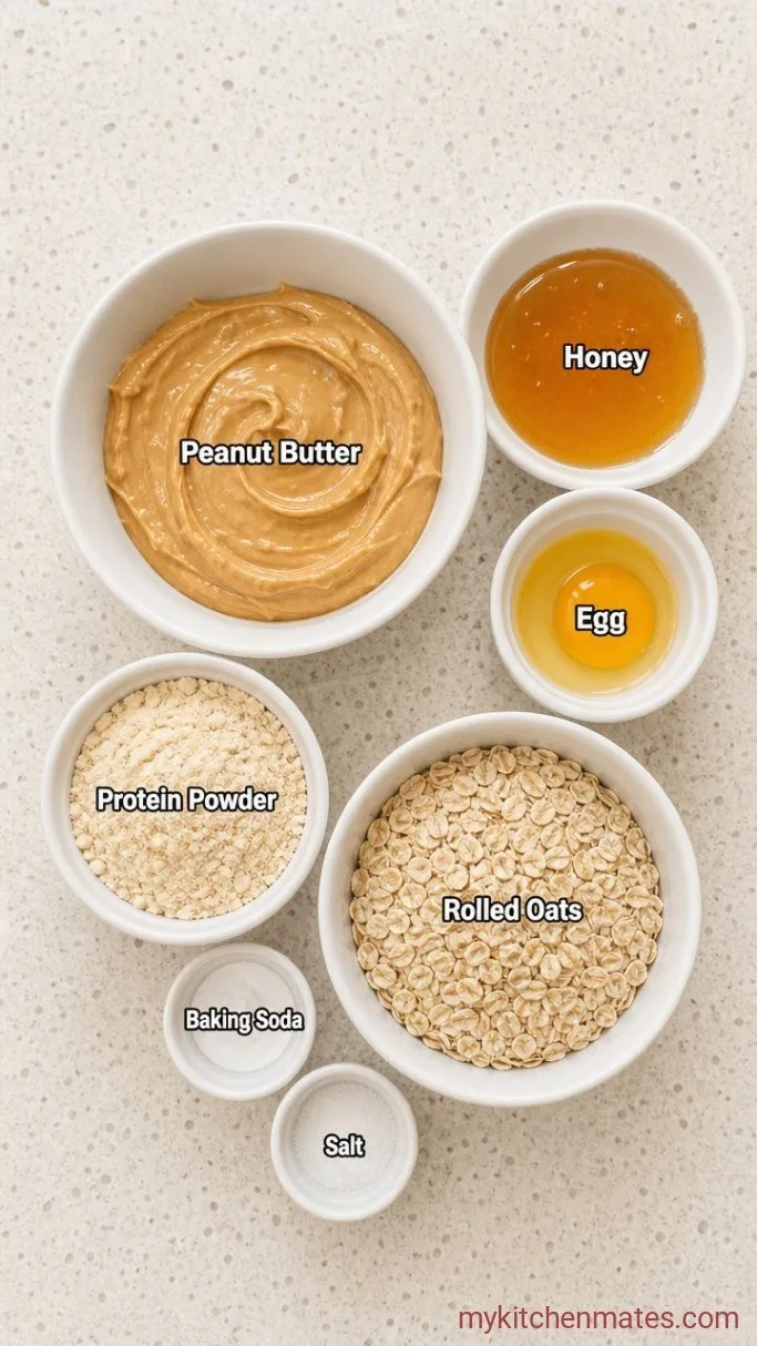 One-Bowl High-Protein Peanut Butter Cookies Ingredients