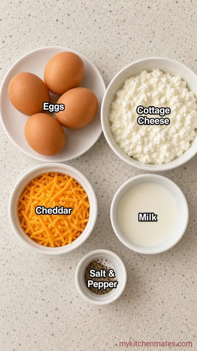 Fluffy High Protein Egg Bites (5-Ingredient Meal Prep) Ingredients