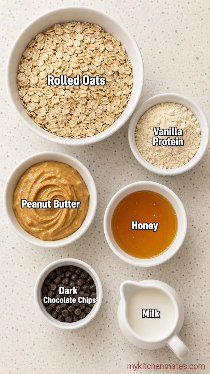 No-Bake High Protein Energy Balls (6 Ingredients) Ingredients