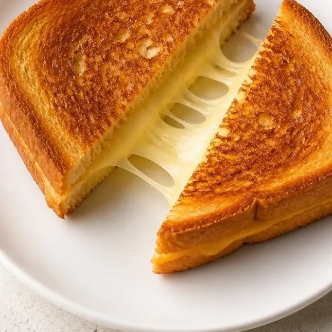 40g Protein Grilled Cheese That’s Actually Crispy and Gooey High Protein Grilled Cheese