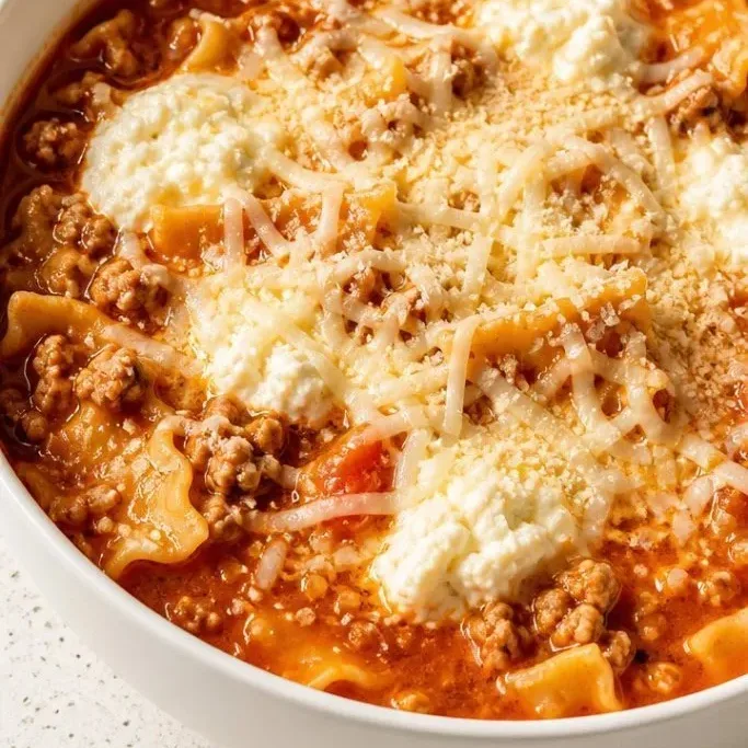 High Protein Lasagna Soup