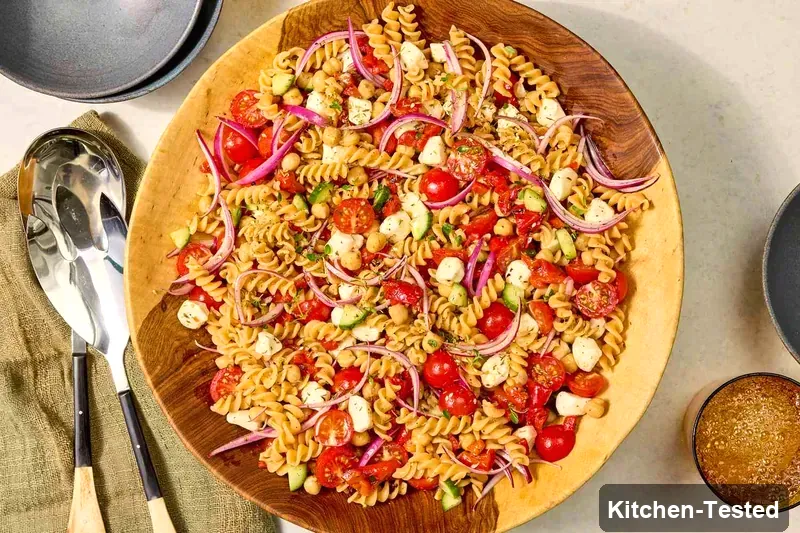 High-Protein Pasta Salad high protein pasta salad