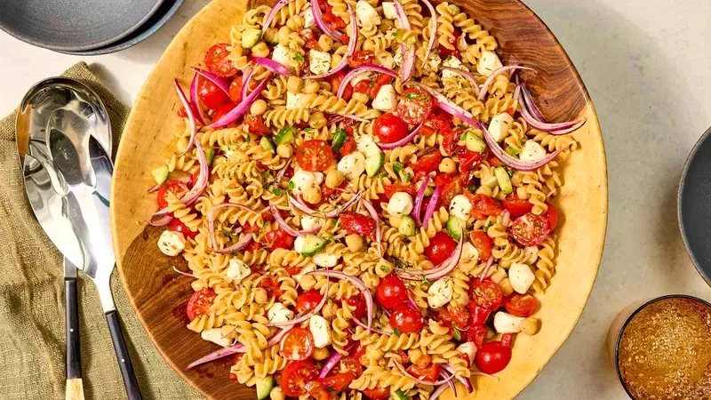 High-Protein Pasta Salad Food photo of High-Protein Pasta Salad