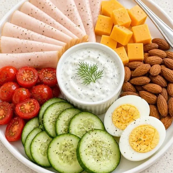 Quick High Protein Snack Plate (Ready in 10 Minutes) High Protein Snack Plate