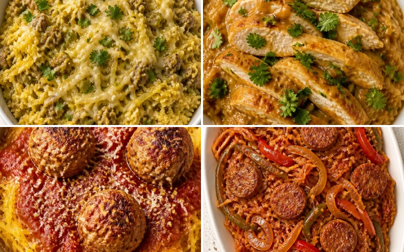 11 High Protein Spaghetti Squash Recipes That Actually Fill You Up 11 High Protein Spaghetti Squash Recipes That Actually Fill You Up