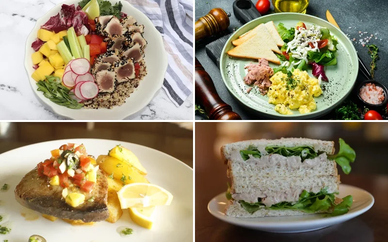 10 High-Protein Tuna Recipes for Fitness Enthusiasts high-protein-tuna-recipes collage