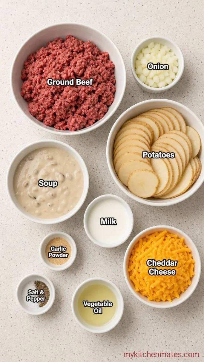 Hobo Casserole with Ground Beef, the Old-Fashioned Way Ingredients