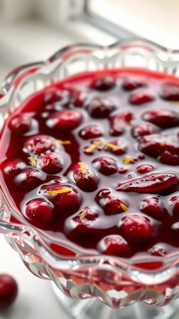 homemade tart berry condiment