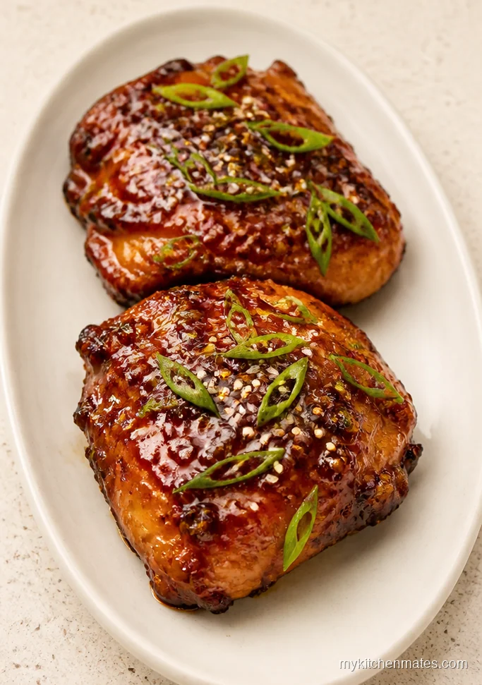 Honey Garlic Chicken Thighs for Two