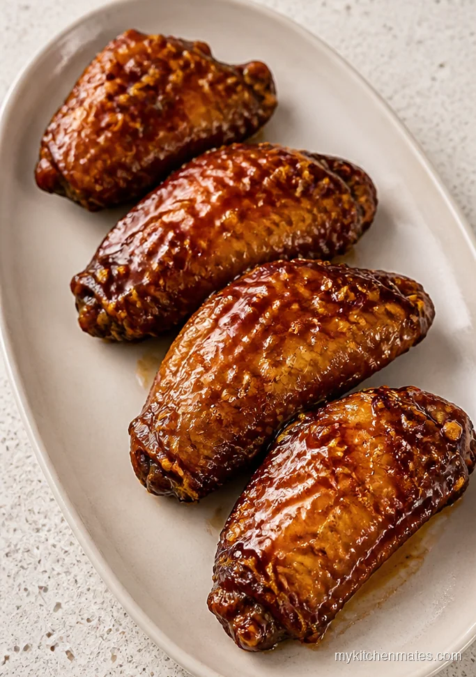 Honey Garlic Crockpot Chicken Wings