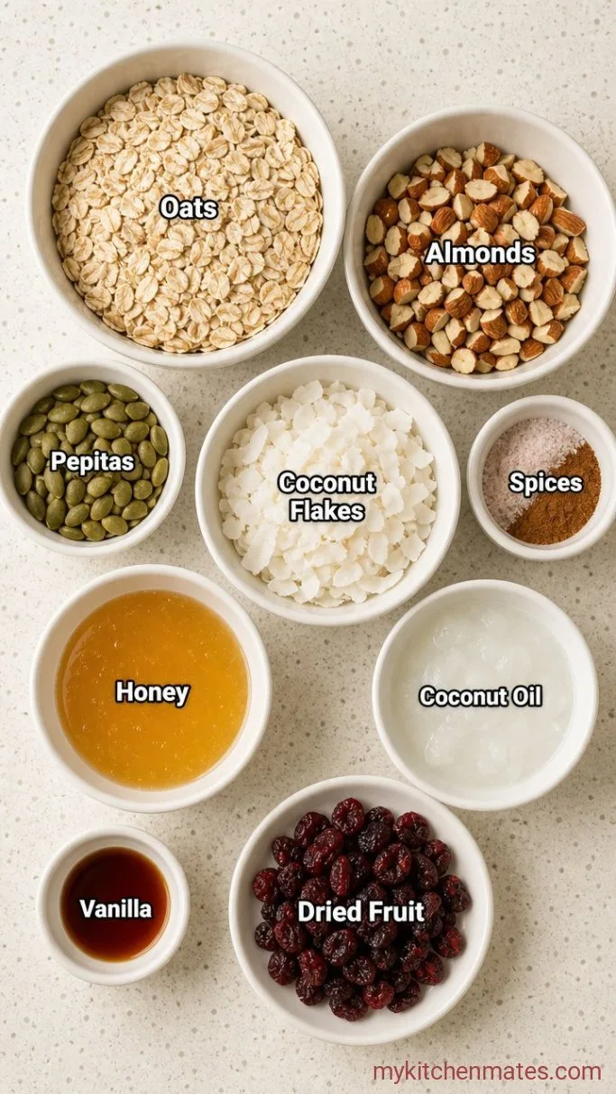 Honey Granola Recipe Ingredients
