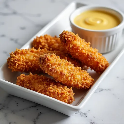 Honey Mustard Pretzel-Crusted Tenders