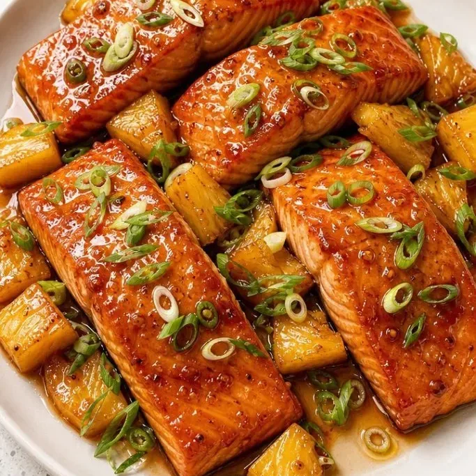 20-Minute Sticky Honey Pineapple Salmon Honey Pineapple Salmon