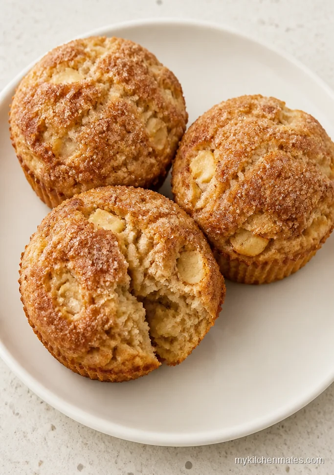 Honeycrisp Apple Muffins with Cinnamon Sugar