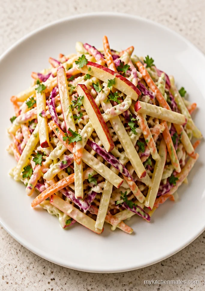 Honeycrisp Apple Slaw with Maple Dressing